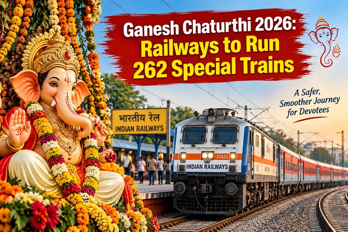 Ganesh Chaturthi 2026: Railways to Run 262 Special Trains